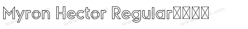 Myron Hector Regular字体转换
